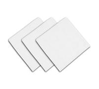 Soleil d'ocre, Panama Lot de 3 Serviettes en Coton, Blanc, 45x45 cm