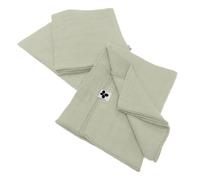 Lot de 3 serviettes en gaze de coton GAIA - L'EFFET PAPILLON - Vert d'eau - 40 x 40 cm