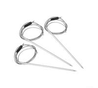 Lot de 3 sondes de rechange pour thermomètre de barbecue avec plage de 0 à 300 °C et 130 cm de longueur pour une surveillance continue dans les grils, fours et fumoirs