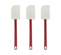 Lot de 3 spatules en silicone, 35 cm, résistantes à la chaleur, anti-adhésives, ustensiles de cuisine pour la cuisine, la pâtisserie et le mélange (milieu)