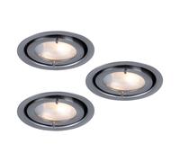 Lot de 3 spots encastrables, ronds, luminaires, spots, lampes, luminaires, luminaires Paulmann 935.21