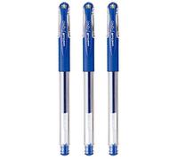 Lot de 3 stylos à bille signo Uni encre gel UM-151-0,38 mm Bleu