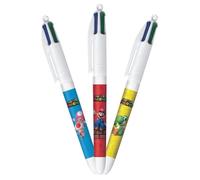 Lot de 3 Stylos bille BIC 4 Couleurs SUPER MARIO