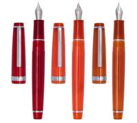 Lot de 3 stylos plumes Jinhao 82 transparents, convertisseur d'encre