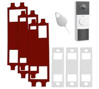 Lot de 3 supports adhésifs pour sonnette sans perçage et e sonnette de porte - Outil de remplacement pour batterie Tapo TD21/D210/D235 - Ruban adhésif puissant