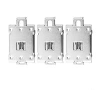 Lot de 3 supports de rail DIN en aluminium 35 mm | Lot de 3, 35 mm de large, alliage d'aluminium, stable, pour l'électronique industrielle, fixation facile