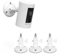 Lot de 3 supports muraux compatibles avec Rin g Stick Up Cam(Pro)/Outdoor Camera Plus et Eufy & Arl o,compatible avec toutes les caméras avec filetage standard 1/4"",blanc