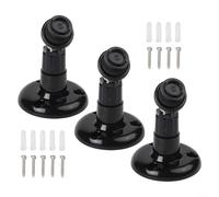 Lot de 3 supports muraux pour mini caméra Blink - Angle réglable - Pas de perçage nécessaire - Ruban adhésif solide - Installation au plafond - Noir