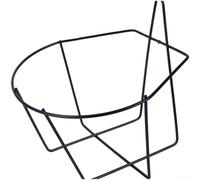 Lot de 3 supports muraux pour pot de fleurs en fer pour balustrade, terrasse, clôture - Support en métal résistant à la rouille pour soudure sécurisée pour plantes en pot - Noir - Taille 18 x 17,5 cm