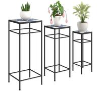Lot de 3 supports pour plantes Outsunny, 71 cm de haut, supports pour fleurs d'intérieur et d'extérieur