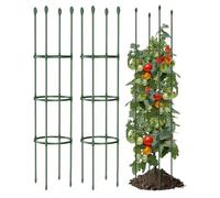Lot de 3 supports verticaux pour grimpantes - Support vertical en métal résistant à la rouille pour grimpantes - Treillis de jardin décoratif - Pour vigne, rose, clématite