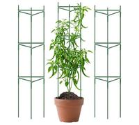 Lot de 3 supports verticaux pour grimpantes - Support vertical en métal résistant à la rouille pour grimpantes - Treillis de jardin décoratif - Pour vigne, rose, clématite