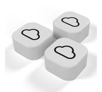 Lot de 3 Tags NFC Nuage Blanc imprimés en 3D - Badge NFC décoratif pour bureau et télétravail, raccourci smartphone pour ouvrir votre stockage cloud, aimanté et adhésif