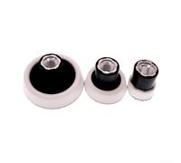 Lot de 3 tampons de polissage de 1,2/3" avec filetage 5/8-11, porte-éponge en mousse souple pour polisseuse rotative, ponceuse orbitale, plaque tampon de détail pour tâches d'épilation et de finition