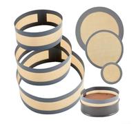 Lot de 3 tapis de cuisson en silicone compatibles avec les poêles rondes de 15,2 cm, 20,3 cm et 25,4 cm, non pour moule à cheesecake et à rouler