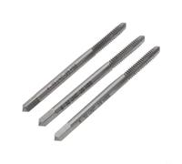 Lot de 3 tarauds 8-32 pour filetage manuel HSS 8-32 pour unc 3 cannelures métalliques 8-32 pour unc 3 cannelures métalliques 8-32 pour unc pour acier aluminium droit taraud 8-32 pour unc