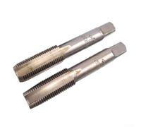 Lot de 3 tarauds et tarauds en acier rapide HSS pour filetage métrique M14 x 1,25 mm avec filières pour travail du métal à droite, construction en acier rapide, qualité industrielle