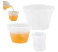 Lot de 3 tasses à mesurer en silicone 100/250/500 ml