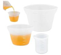Lot de 3 tasses à mesurer en silicone 100/250/500 ml