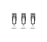 Lot de 3 Télécommande Portail 4 Canaux Compatible Avidsen 114253 104257 104250