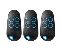Lot de 3 Télécommandes Came TOP44RBN (806TS-0270) pour Portail - 4 Boutons 433 MHz - Émetteur 4 canaux Rolling Code - Remplace AT02EE / AT02EV / AT04EE / AT04EV - Portail & Porte de Garage