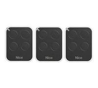 Lot de 3 Télécommandes Nice Era ON4E, 4 canaux, 433,92 MHz + 1 porte-clés Domobip Noir G