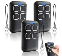 Lot de 3 télécommandes pour porte de garage - 868 MHz - Compatible avec émetteur manuel Hörmann BS Bisecur HSE1 HSE2 HSE4 868 BS | HS1 HS4 HS5 HSS4 HSP4 HSD2 HSZ 1 868 BS