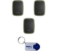 Lot de 3 télécommandes universelles Sice Why Evo Noa - 4791015 - 433,92 Mhz / 868,30 MHz + 1 porte-clés Domobip G