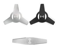 Lot de 3 têtes de rechange pour tondeuse à gazon électrique, lame à 3 dents et 1 lame de débroussailleuse en métal, lame de désherbeur pour tondeuse à gazon électrique