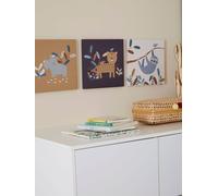 Lot de 3 toiles JUNGLE PARADISE marron TU