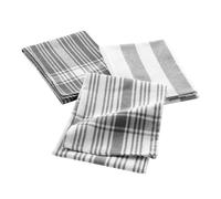 Paris Prix Torchons Bayado 50 x 70 cm Coton tissé Anthracite Lot de 3