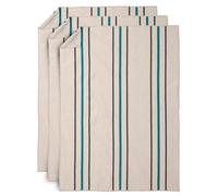 Lot de 3 torchons de cuisine 50x70 cm HOSHI bleu lagon