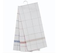 Lot de 3 torchons professionnels, modèle Classique coton-lin 70x70 cm - Qualité supérieure, tissage serré, bar hôtel restaurant