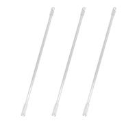 Lot de 3 tringles à rideaux de 30,5 cm - En acrylique transparent - Tringles pivotantes - Accessoires pour ouvre-fenêtre - Qualité supérieure