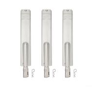 Lot de 3 tubes de brûleur de barbecue en acier inoxydable 40,6 x 7,9 cm | construction, finition résistante, taille 40,6 x 7,9 cm, remplace les brûleurs en fonte, durable