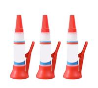 Lot de 3 tubes de colle instantanée extra forte - Colle industrielle universelle - Colle à souder huileuse haute résistance - Pour coller du plastique, du plastique, du verre, du bois, de la pierre,