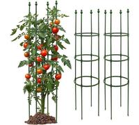 Lot de 3 tuteurs pour plantes grimpantes (140 cm) pour tomates et rosiers