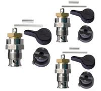 Lot de 3 valves de décharge de pression en métal pour pulvérisateurs de | Dé à coudre en acier inoxydable, compatible avec les modèles 395 490 495, facile à installer, kit de réparation 3 pièces