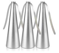 Lot de 3 Ventilateurs Anti Mouches pour Table Repas Intérieur Extérieur Pique-Nique Fête Argenté