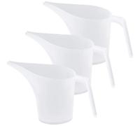 Lot de 3 verres doseurs plastique 1000ml avec bec verseur