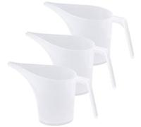 Lot de 3 verres doseurs plastique 1000ml avec bec verseur