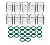 Lot de 30 accessoires de brûleur de soudage TIG avec capuchons en verre Pyrex #10 et joints toriques, brûleurs de soudage SR WP-17/18/26 et WP-9/20, résistants à la chaleur pour les applications