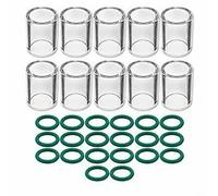 Lot de 30 accessoires de brûleur de soudage TIG avec gobelet en verre résistant à la chaleur #10 et joints toriques à haute température pour SR WP-17/18/26 et SR WP-9/20 brûleurs pour des travaux de