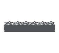 Lot de 30 bordures pour gazon 103 x 0,05 x 22 cm Acier Anthracite | Métal résistant, design minimaliste, séparation propre, installation facile, entretien simple