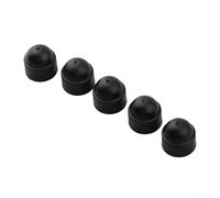Lot de 30 cache-écrous hexagonaux en nylon noir bombé pour vis M5 x 8 mm M6 x 10 mm M8 x 13 mm Protection intérieure et extérieure (8 x 13 mm)
