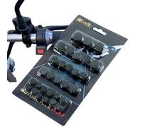 Lot de 30 capuchons de vis de moto - Anti-rouille | 30 cache-vis en polymère pour moto protègent les écrous et boulons compatibles de la rouille tout en ajoutant une finition