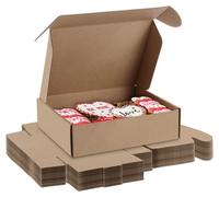 Lot de 30 cartons d'expédition, en carton ondulé, de dimensions 9 x 6,3 x 2,36 pouces, de couleur marron