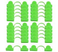 Lot de 30 colliers de serrage à double tête de 7 mm, clips fixes pour cadre de plantes, arche, abri de jardin, filet d'ombrage