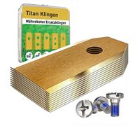 Lot de 30 couteaux en titane pour Segway Navimow i105e, série H et tous les modèles i/H/X, avec 30 vis de sécurité, testé DIN, aiguisé, inoxydable et silencieux, avec boîte de rangement incluse