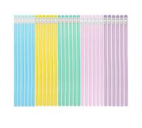 Lot de 30 Crayon Papier HB en Bois Macaron avec Gomme et Sac , Crayon à Papier Graphite Triangulaire pour Enfant Adulte, Fournitures Scolaires pour Dessin Écriture et Esquisse à l'École Bureau